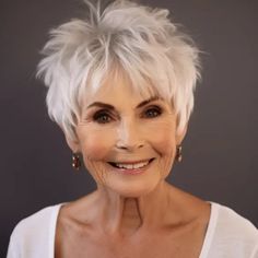 Pixie with Feathered Crown Over The Ear Haircuts For Women, Short Hair Styles For Women Over 60 Chic, Short Haircut For Women, Short Bob Pixie, Women Short Bob, Pixie Haircut Fine Hair, Short Haircuts For Older Women, Bob Pixie Cut, Haircut For Women