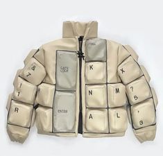 Concept Clothing, Quilted Puffer Jacket, 가을 패션, Cool Stuff, Womens Size Chart, Look Cool, Puffer Jacket, Aesthetic Clothes, Real Leather