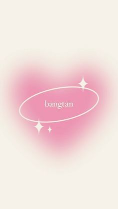 an abstract pink background with white stars and the word bangan written in it's center