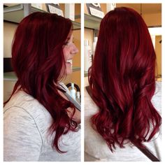 Goldwell red head - Sam Beautiful! Wonder what shade it is? mmm... Deep Ruby Red Hair, Velvet Red Hair Color, Scarlet Red Hair, Red Hair Don't Care, Gorgeous Hair Color, Long Red Hair, Burgundy Hair