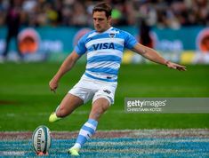 a rugby player kicks the ball during a match between italy and argentina on july 29, 2013