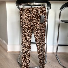 Sassy Cheetah Pants! Has Two Front Zippers Asymmetric Jumpsuit, Zara Leather Pants, High Waisted Trouser Pants, Cheetah Pants, Snake Print Pants, Tweed Pants, Zara Jumpsuit, Pink Sweatpants, Tie Dye Leggings