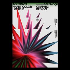 the cover to abstract art color graphic design