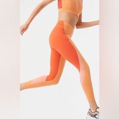 Our Highest Impact Legging Yet. Made In Sweat-Wicking Superform Fabric, Featuring Two Phone Pockets And A Waistband With An Internal Drawstring For A Customized Fit. Spring Orange Activewear For Sports, Sporty Orange Activewear For Spring, Spring Color Block Activewear For Workout, Spring Workout Color Block Activewear, Pleated Jacket, Bow Detail Dress, Outdoor Voices, Fitted Skirt, Polo Dress