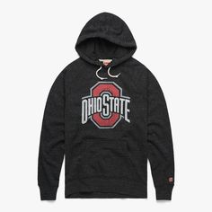 Ohio State Buckeyes Hoodie | Retro OSU Buckeyes Hooded Sweatshirt – HOMAGE Varsity Fleece Hoodie For Game Day, Collegiate Style Hoodie For Game Day, Sports Season, Throwback College Hoodie For Fall, Throwback Fall Hoodie For College, Fleece Hoodie For Game Day In Fall, Game Day Fleece Hoodie For Fall, Throwback Team-colored Hoodie For Game Day, Team-colored Varsity Hoodie For Fall, Collegiate Team-colored Hoodie For Game Day