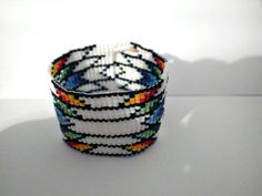 image 3 Bracelet Loom, Handmade Bead Jewellery, Hand Wrist, Beaded Cuff Bracelet, Beaded Cuff, Bead Jewelry, Bracelet Handmade, Wooden Beads, Beaded Bracelet