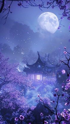 Fairy Tale Scenery, Purple Winter Aesthetic, Fairy Lights Background, Purple Fairy Aesthetic, Shrine Wallpaper, Frost Aesthetic, All Shades Of Purple, Healing Images, Lilac Aesthetic