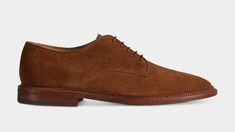 Men Suede, Derby Shoes, Take The First Step, Simple Lines, Brown Suede, Chukka Boots, Leather Fashion, Real Leather, Calf Leather