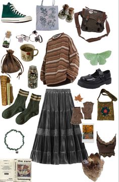 Forestpunk Outfits, Fairy Grunge Outfit, Good Style, Fairy Grunge, Hippie Outfits, Dream Clothes