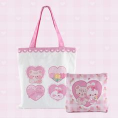 ( ˶˘  ہ  Chuu ♪ * We have designed a Tote bag and Makeup Bag for our lovely customers. Kiss- Chuu Tote Bag Canvas is the perfect every day bag to fit your daily essentials. It comes with an inner pocket with a zipper and a super cute Makeup Bag. * It's made from 12Oz Canvas * Size 14.5 x 15.7 inches * Makes a great gift for yourself or a loved one. Pink Pouch Box Bag For Daily Use, Cute Pouch Satchel For Shopping, Pink Tote Bag For Daily Use, Pink Square Pouch For Daily Use, Pink Large Capacity Bag As Gift, Large Capacity Pink Bag For Gift, Pink Double Handle Bags For Daily Use, Large Capacity Pink Bag As A Gift, Kawaii Tote Shoulder Bag For Shopping