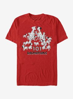 a red t - shirt with dogs on it and the words dauntanes