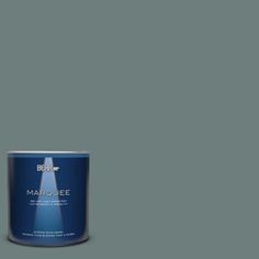 the behr paint is light blue and has a white base