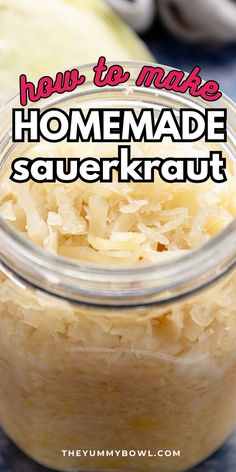 homemade sauerkraut Homemade Sourkraut, Easy Sauerkraut Recipe, Mix Vegetable Recipe, Making Sauerkraut, Never Go Back, Fermented Foods