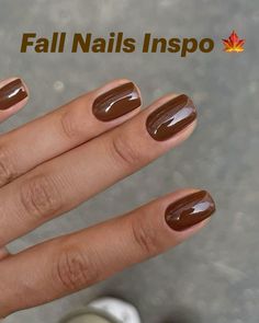 September Nails, Fall Nails, Haloween Nails Kutek Disney, Smink Inspiration, Minimal Nails, Makijaż Smokey Eye, Cute Gel Nails, Manicure Ideas, Brown Nails