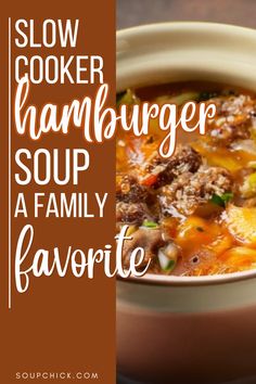 Easy and Hearty Hamburger Soup Crock Pot Recipe for Busy Days Easy Soups To Make, Hamburger Soup, Homemade Soup Recipe, Instant Pot Soup Recipes, Baked Potato Soup, Instant Pot Soup, Soup Recipes Slow Cooker, Soup Crocks, Potato Soup Recipe