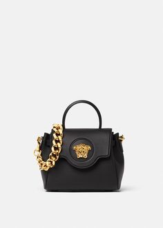 Versace Women's La Medusa Small Handbag in black | Versace US Versace Gifts, Versace Bag, Latest Handbags, Versace Handbags, Womens Designer Handbags, Versace Bags, Small Handbag, Gianni Versace, Small Handbags