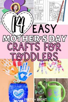 mother's day crafts for toddlers that are fun and easy to make with the kids