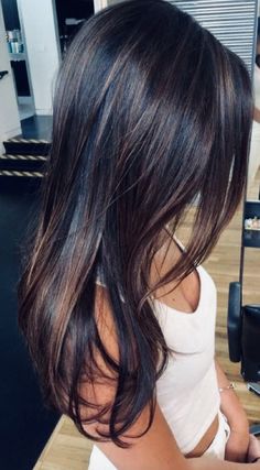 Hair Color 2023 Dark Brown, Monte Carlo Night Outfit, Brunette Hair Summer 2023, Dark Brown Hair With Highlights And Lowlights Fall, Brown Lowlights In Black Hair, Brown Hair Black Lowlights, Lowlights In Dark Brown Hair, Dark Hair With Lowlights Balayage, Fall Highlights For Black Hair