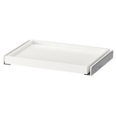 a white tray with two drawers on it