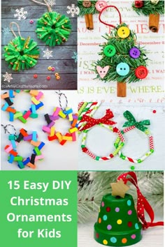 christmas crafts for kids that are easy to make