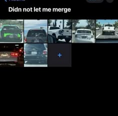 several different cars are shown in this collage with the same caption on them