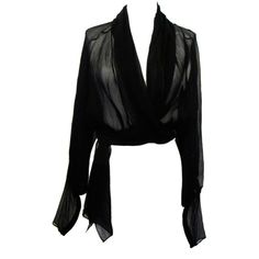 Pre-owned Hermes Black Chiffon Wrap Blouse (€660) ❤ liked on Polyvore featuring tops, blouses, shirts, sweaters, black shirt, zipper shirt, raglan shirts, black wrap shirt and shirts & blouses Hermes Shirt, Black Chiffon Shirt, Black Chiffon Top, Black Wrap Top, Black Chiffon Blouse, Raglan Sleeve Shirts, Zipper Blouse, Sheer Tops, Hermes Style