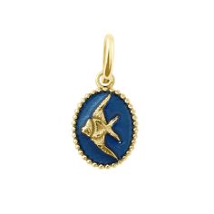 Gigi Clozeau - Sapphire Angelfish Pendant, Yellow Gold Ocean Spray, Luck Charm, Angel Fish, Luck Charms, Turquoise Water, Gold Gold, The Ocean, Good Luck, Or Rose