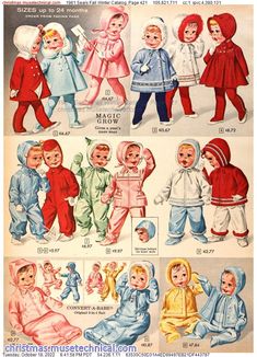 Ootd Vintage, Old School Fashion, Winter Baby Clothes, Paper Doll House, Vintage Christmas Images, Vintage Pattern Design, Vintage Memory