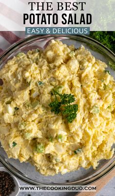 the best potato salad is easy and delicious