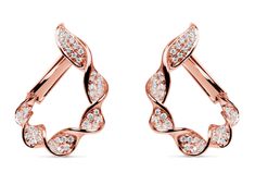 18kt Rose Gold Diamond Fashion Earrings (.58 ctw) Diamond Earrings Gold, Earrings Sapphire, Earrings Gold Hoop, Modern Gold Jewelry, Earrings Opal, Earrings Emerald, Diamond Decorations, Earrings Chandelier, Gold Jewelry Stores