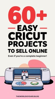 an advertisement for the cricut project, which is being used to sell items