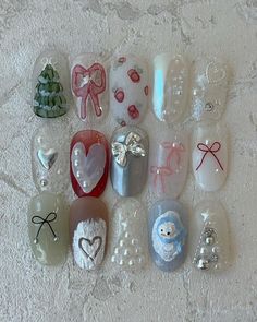 Nail Winter Designs, Winter Nails Cute, Noel Nail, Cute Winter Nails, Nail Art Winter, Winter Nails Ideas, Nail Noel, Nail Christmas, Nail Winter Japanese Christmas Nails, Nail Winter Designs, Cool Winter Nails, Winter Nails Cute, Cute Winter Nail Ideas, Cute Nails For Winter, Best Winter Nails, Nail Inspiration Winter, Cute Winter Nails