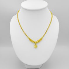 This Shop has a Special Free Gift (Chain) for Every Order. 😊🙏 Item including :1 x Necklace For: Women, Girl Type: GOLD PLATED over Brass, Nickel free Purity: 96.5% Surface: Shiny & Carved Length: ~ 18 inches Weight: ~ 15 grams Color: Yellow Gold ( slightly +/- from photo ) Handmade from Thailand. Thai gold plating technic really solid and stunning look. Rewarding your life from hard working, match up your dress, bridesmaid wedding engagement or a gift to someone special for you. The Crafts Thai Gold Necklace, Gold Necklace Wedding, 22k Gold Necklace, Gold Designs, Gold Chain Jewelry, Yellow Gold Jewelry, Dress Bridesmaid, Bridesmaid Wedding, Gold Necklace Designs