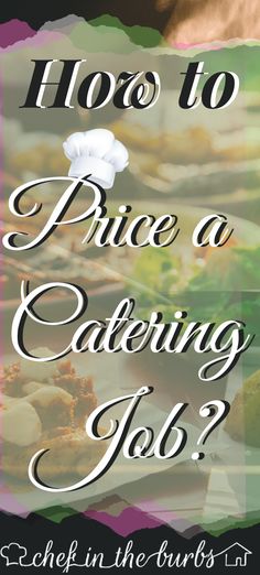 how to price a catering job?