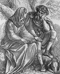 a drawing of two people sitting next to each other