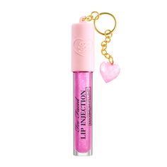 $34.00 $17.00 at checkout! | Too Faced Charmed Life Set: Maximum Plump Lip Gloss & Key Chain - Haute Pink - NET WT. 0.14 oz/4.0g Two Face Lip Gloss, Lipgloss Too Faced, Two Faced Lip Gloss, Lip Gloss Too Faced, Concealer Guide, Too Faced Lip Injection Maximum, Mascara Guide, Lipstick Guide, Eye Makeup Set