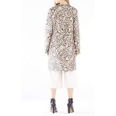 Ward off the season's chill in a glamorous statement coat. The slim silhouette is finished with smooth faux fur and statement ocelot print. Front zipper closure. Self: Polyester, Nylon faux pony hair. Contrast: Nylon base, Polyester faux leather, Polyurethane. Contrast: Polyurethane, Polyester faux leather. Lining: Cotton poplin. Hits above the knee. Color: champagne comboDry clean. Statement Coat, Color Champagne, Pony Hair, Faux Fur Coat, Above The Knee, Cotton Poplin, Fur Coat, Faux Fur, Tunic Tops