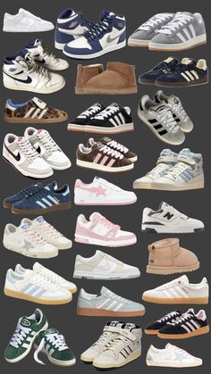 Pretty Sneakers, Shoes For School, Cute Shoe, Shoe Wall, Back To School Shoes, Trendy Shoes Sneakers, Preppy Shoes, Pretty Shoes Sneakers