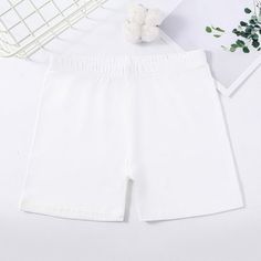 Toddler Kid Girls Dance Shorts Breathable Bike Shorts for Sports Play Underdress Toddlers Girls Shorts Dance Shorts Bike Short Breathable and Safety for Toddler Kid Girls Specification: Material: Cotton Product Type: Shorts Gender: Girls Pants Placket: Elastic waist Pattern Type: Solid Color Season: Summer Package includes: 1 * Shorts Note: 1. 1 inch = 2.54 cm. 2. Manual measurement, error 2-3cm. please make sure you don't mind bidding. Size: 6 - 7 Years.  Color: White.  Gender: female.  Age Group: kids. Toddler Girl Shorts, Color Season, Dance Shorts, Girls Shorts, Active Shorts, Girls In Love, White Outfits, Bike Shorts, Season Summer