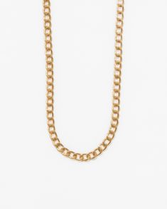 Necklace Athena Chain Necklace Midori Jewelry Co. Classic Oval Link Curb Chain Necklace, Elegant Gold Chain Necklace With Oval Links, Elegant Gold-tone Cable Chain Necklace, Classic Chunky Chain Bracelet, Classic Curb Chain Necklace With Rectangular Links, Classic Delicate Chain Bracelet, Classic Gold Plated Chain Necklace, Curb Chain Link Necklace, Classic Link Necklace With Gold Chain