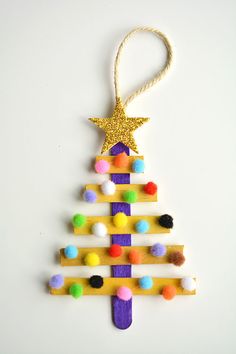 an ornament shaped like a christmas tree