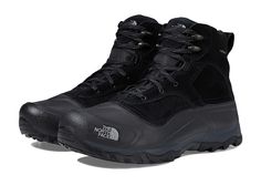 The North Face Snowfuse - Men's Cold Weather Boots : TNF Black/TNF Black : Show off your skills as you maneuver tricky snow-covered terrain with the lightweight Snowfuse by The North Face. Waterproof, BLC-compliant suede upper material. Waterproof construction for protection from wet weather. 200g of Heatseeker insulation for added comfort and warmth. Fleece inner lining for comfort all day. Dual injection-molded NorthLight EVA shell is lightweight and durable. Injection molded EVA midsole for e North Face Shoes, Cold Weather Boots, Weather Boots, Wet Weather, Mens Shoes Boots, North Face Mens, Lace Up Boots, Size 13, Cold Weather