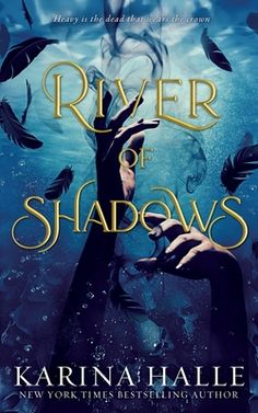 the cover of river of shadows by karrina hale, with an image of hands reaching