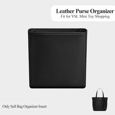 Leather Purse Organizer Insert Fit for YSL Mini Toy Shopping Tote Bag Inner Liner Bag Cosmetics Purse Organizer Insert, Purse Organizer, Storage Bags Organization, Bag Organizer, Purse Organization, Shopping Tote Bag, Bag Organization, Shopping Tote, Toys Shop