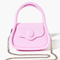 Mini Crossbody Bag Featuring A Small Structured Body, Flap Top, Top Handles And Curb Chain Shoulder Strap. I Have Pink & Black Yellow Clutch, Forever 21 Bags, Red Crossbody Bag, Fringe Crossbody Bag, Green Purse, Pink Crossbody Bag, Faux Leather Purse, Tan Bag, Quilted Purses