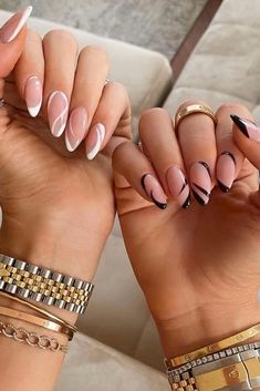 Machiaj Smokey Eyes, Nails Images, Nails Grey, Edgy Nails, Purple Nail, Almond Nails Designs, Makijaż Smokey Eye, Almond Acrylic Nails, Nails Spring