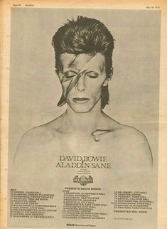 an ad for david brown's album, featuring the face of a man with his eyes closed