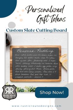 the custom slate cutting board is on sale