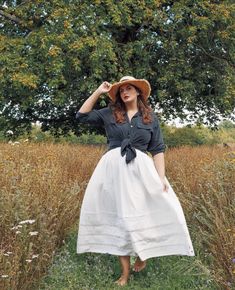 100 ways to wear a skirt - Emily Jane Johnston Wildflower Fields, Black Silk Shirt, Summer Moments, Wildflower Field, Walking Barefoot, White Circle