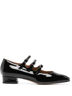 black patent calf leather patent finish crossover strap detail buckle fastening round toe low block heel Carel Shoes, Carel Paris Shoes, December Style, Carel Paris, What To Wear In Paris, French Shoes, Dress Like A Parisian, Making Outfits, Shoes Mary Janes